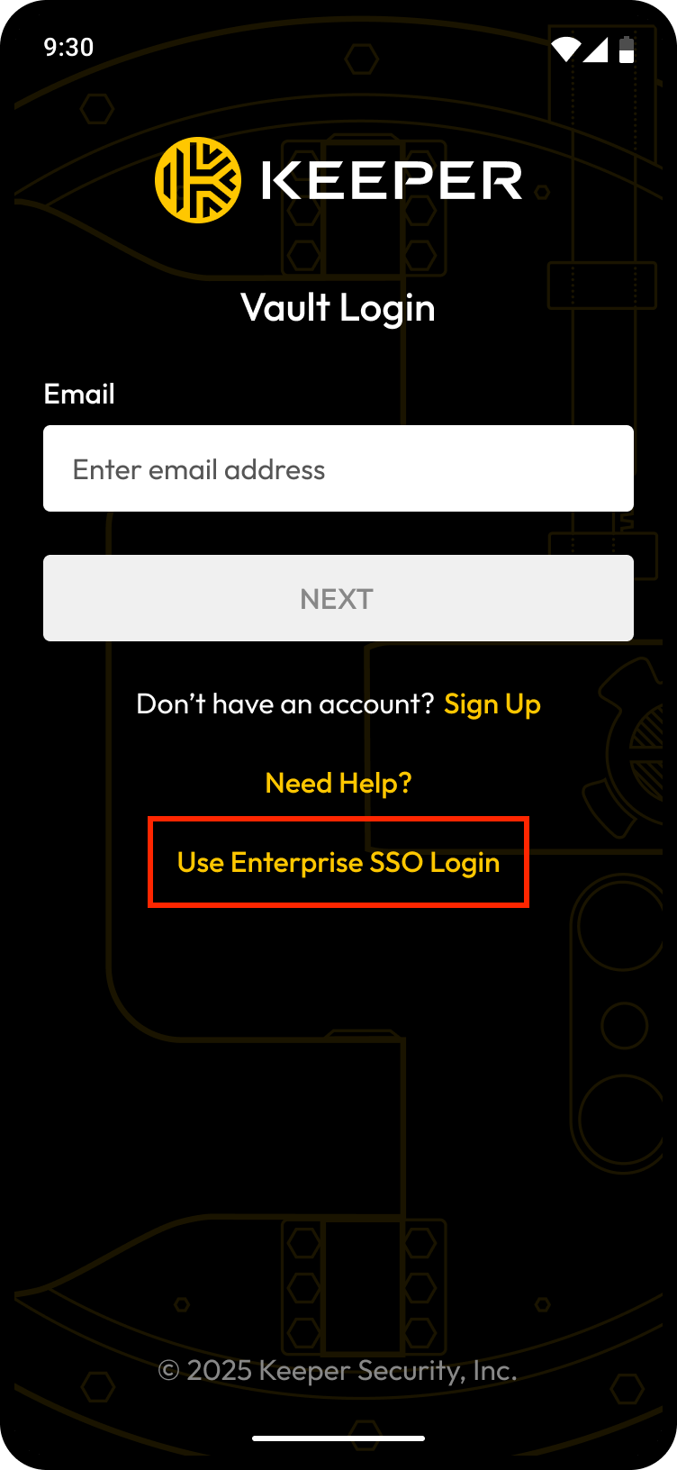 Connexion SSO Enterprise